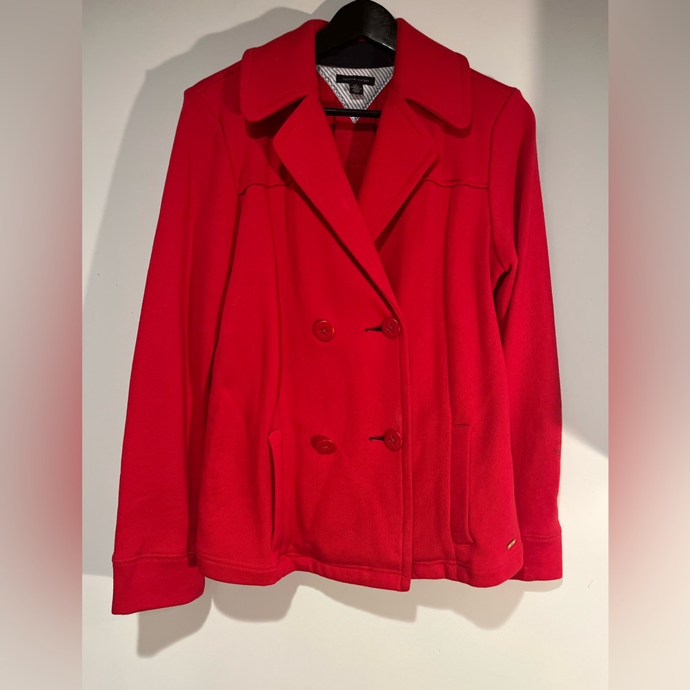 Tommy Hilfiger, cotton double breast, jacket blazer, size medium